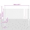vidaXL Cl&ocirc;ture avec poteau Gris 0,5 x 100 m Acier et PVC
