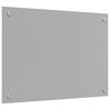 vidaXL Protection de cuisine Gris clair 70 x 50 cm verre tremp&eacute;