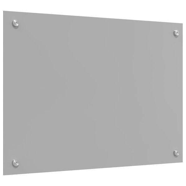 vidaXL Protection de cuisine Gris clair 70 x 50 cm verre tremp&eacute;