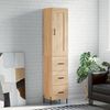vidaXL Buffet haut Ch&ecirc;ne sonoma 34,5x34x180 cm Bois d'ing&eacute;nierie