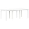vidaXL Ensemble de salle à manger pour jardin 7 pcs Blanc Rattan Polt