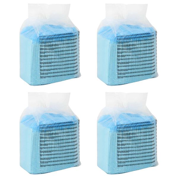 vidaXL Coussin d'entra&icirc;nement pour animaux Uni 200 pcs Bleu et Blanc