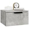 vidaXL Tables de chevet murales 2 pcs Gris b&eacute;ton 34x30x20 cm