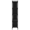 vidaXL Biblioth&egrave;que 5 niveaux noir 76x32x158 cm bois d'ing&eacute;nierie