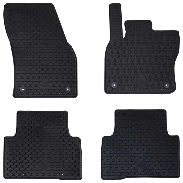 vidaXL Tapis de voiture 4 pcs Noir convient pour VW TIGUAN 2016-2023