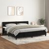 vidaXL Sommier &agrave; lattes de lit et matelas Noir 200x200 cm Velours
