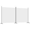 vidaXL Cloison de s&eacute;paration 2 panneaux Blanc 348x180 cm Tissu