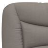 vidaXL Lit avec matelas Hvar taupe 160x200 cm tissu