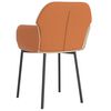 vidaXL Chaises &agrave; manger lot de 2 cr&egrave;me tissu et similicuir