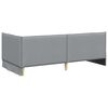 vidaXL Cadre de lit d'angle Gris clair 90 x 190 cm Velours