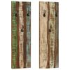 vidaXL Porte-manteau mural 2pcs 36x3x110cm Bois massif de r&eacute;cup&eacute;ration