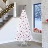 vidaXL Sapin de No&euml;l artificiel avec 300 LED Blanc 240 cm PVC et Acier
