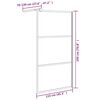 vidaXL Paroi de douche 115x195 cm Verre ESG d&eacute;poli Noir