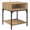 vidaXL Table de chevet Ch&ecirc;ne artisanal 40 x 40 x 50 cm