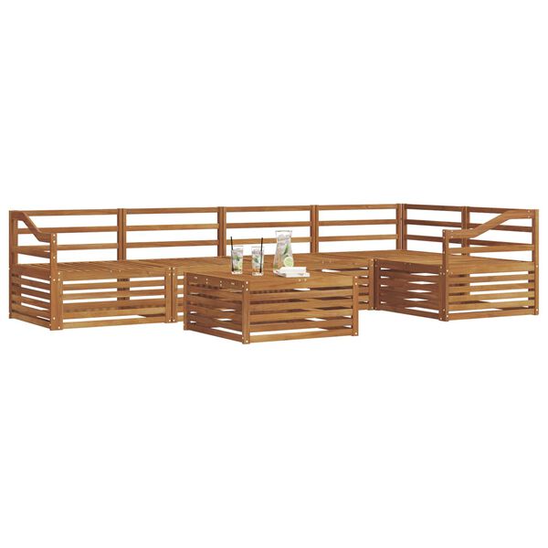 vidaXL Ensemble de canap&eacute;s d'ext&eacute;rieur 6 pcs Naturel