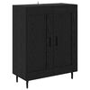 vidaXL Haut Armoire 2 pcs Ch&ecirc;ne noir Bois d'ing&eacute;nierie