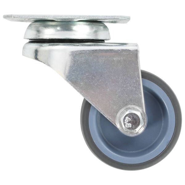 vidaXL 24 pcs Roulettes pivotantes doubles 50 mm