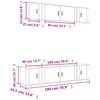 vidaXL Ensemble de meubles TV 6 pcs Ch&ecirc;ne sonoma Bois d'ing&eacute;nierie