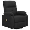 vidaXL Fauteuil de massage Noir Tissu