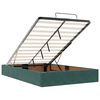 vidaXL Cadre de lit ottoman avec matelas vert fonc&eacute; 120x200 cm velours