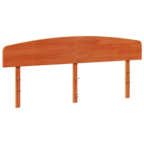 vidaXL T&ecirc;te de lit cire marron 200 cm bois massif de pin