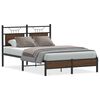 vidaXL Cadre de lit sans matelas ch&ecirc;ne marron 120x190 cm