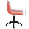vidaXL Chaise pivotante de salle &agrave; manger Rose Velours