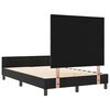 vidaXL Lit &agrave; ressorts avec t&ecirc;te de lit Noir 120 x 200 cm Velours