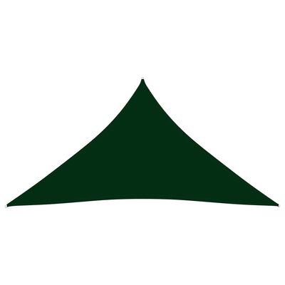 vidaXL Voile de parasol Tissu Oxford triangulaire 4x5x5 m Vert foncé