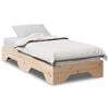 vidaXL Cadre de lit sans matelas empilable 75x190 cm bois massif