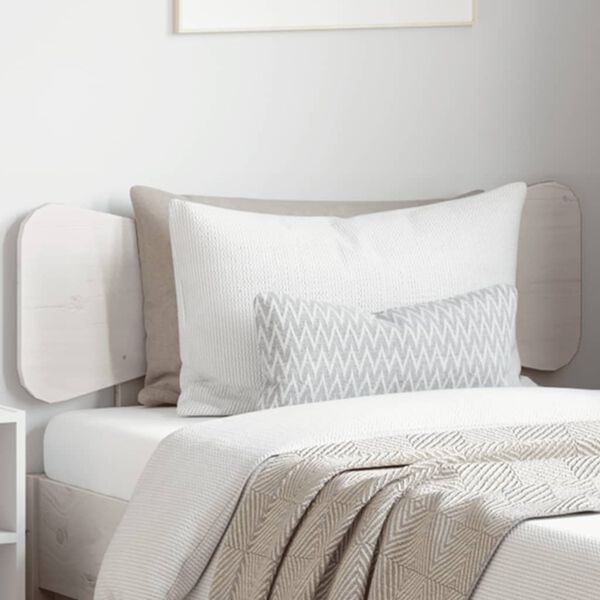 vidaXL T&ecirc;te de lit blanc 75 cm bois massif de pin