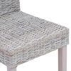 vidaXL Chaise de salle &agrave; manger 2 pcs Blanchiment 45 x 54 x 93 cm