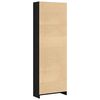 vidaXL &Eacute;tag&egrave;re Ch&ecirc;ne noir 60 x 24 x 176 cm Bois d'ing&eacute;nierie