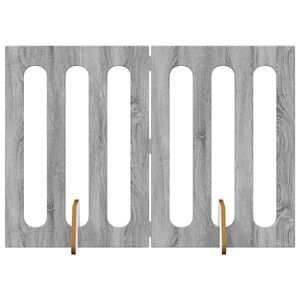 vidaXL Cl&ocirc;ture pliable pour animaux 2 pc Gris Sonoma Bois d&rsquo;ing&eacute;nierie