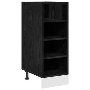 vidaXL Meuble de cuisine bas Ch&ecirc;ne noir 30 x 44,5 x 81,5 cm