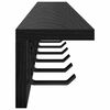 vidaXL Porte-manteau mural Ch&ecirc;ne noir 100 x 10,5 x 10,5 cm