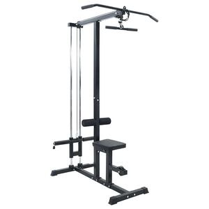 vidaXL Appareil de tirage vertical Noir 110 x 70 x 187 cm