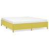 vidaXL Cadre de lit sans matelas vert 160x200 cm tissu