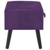 vidaXL Table de chevet Violet fonc&eacute; 40x35x40 cm Velours