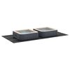 vidaXL Tapis de piscine Noir 750 x 372 x 0,1 cm Tissu non tiss&eacute;