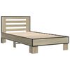vidaXL Cadre de lit sans matelas ch&ecirc;ne sonoma 90x190 cm