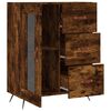 vidaXL Buffet ch&ecirc;ne fum&eacute; 69,5x34x90 cm bois d'ing&eacute;nierie