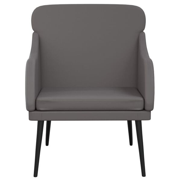 vidaXL Fauteuil Gris 63x76x80 cm Similicuir
