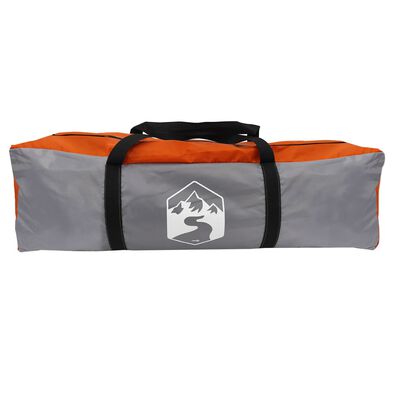 vidaXL Tente de camping avec porche 4 personnes orange imperméable