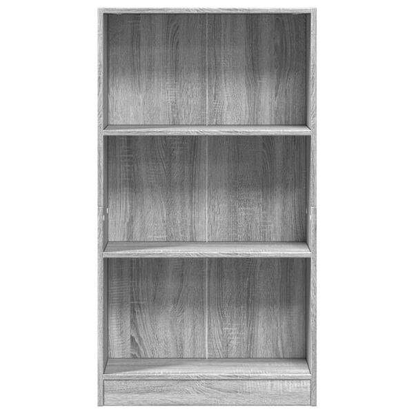 vidaXL Biblioth&egrave;que sonoma gris 60x24x109 cm bois d'ing&eacute;nierie