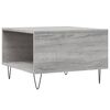 vidaXL Table basse sonoma gris 55x55x36,5 cm bois d'ing&eacute;nierie