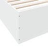vidaXL Cadre de lit sans matelas blanc 180x200 cm