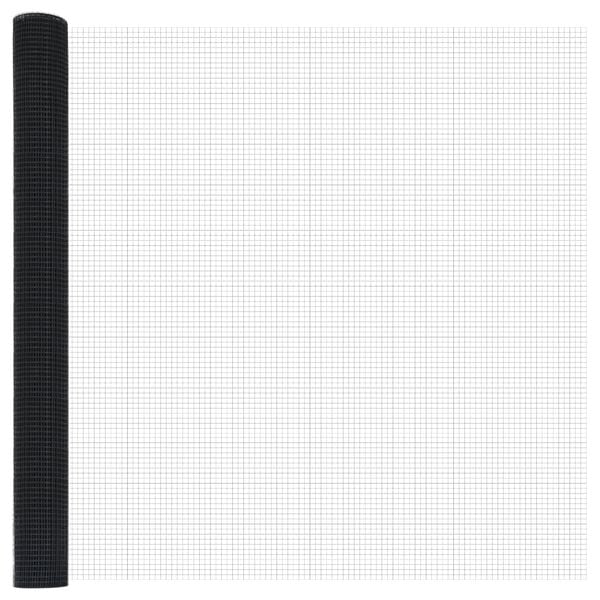 vidaXL Cl&ocirc;ture en fil soud&eacute; Gris 0.4 x 10 m