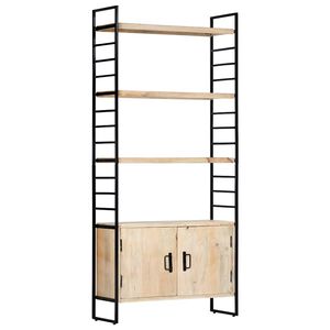vidaXL Biblioth&egrave;que &agrave; 4 niveaux 80x30x180 cm Bois de manguier massif