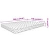 vidaXL Matelas en mousse à mémoire de forme blanc 140x190x17 cm doux